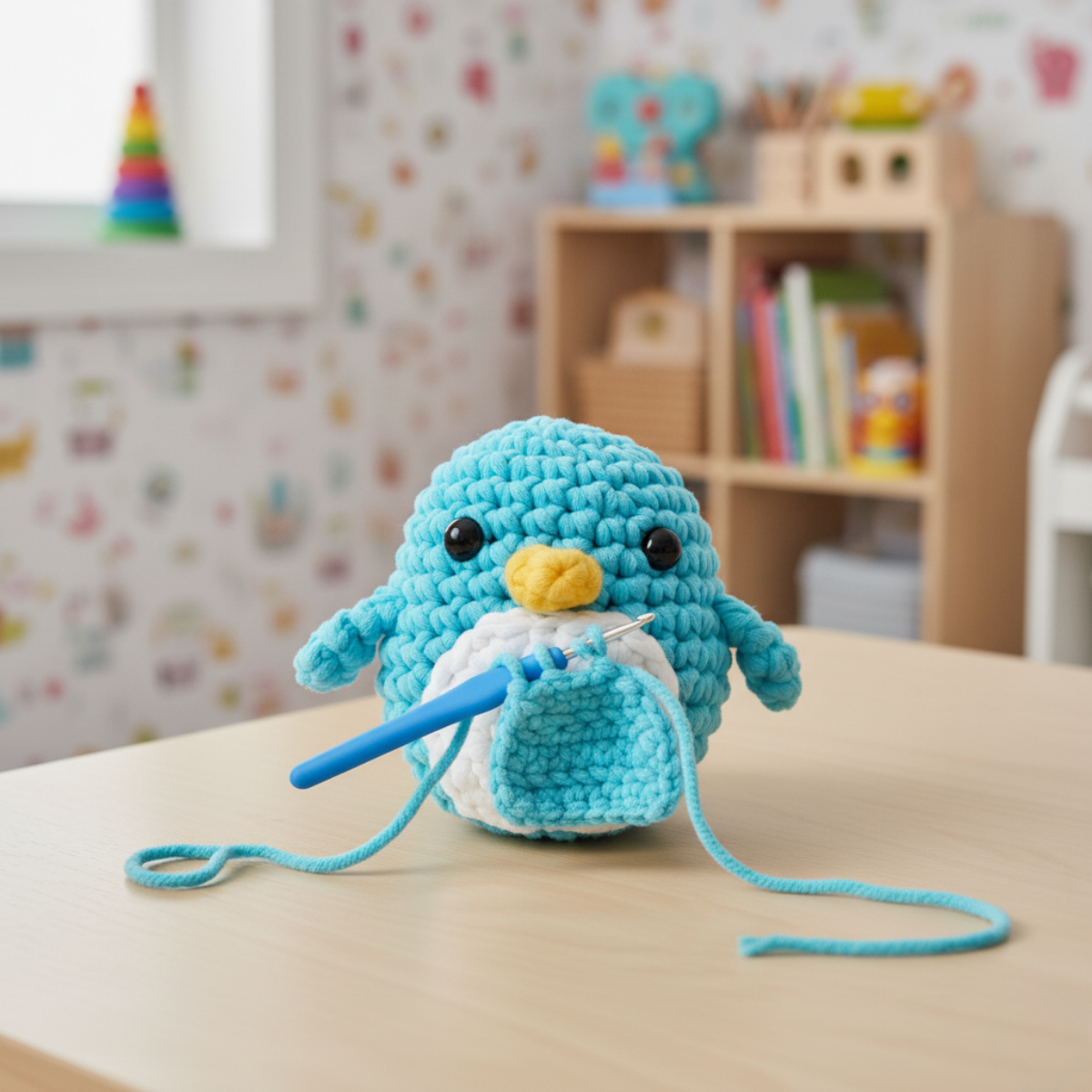 Zestaw do szydełkowania dla początkujących | Pingwin Oli | Od 10 lat