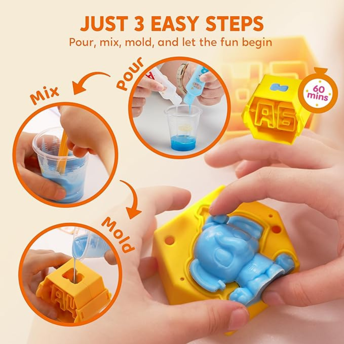 Zestaw kreatywny DIY Squishy figurki (6+ lata)