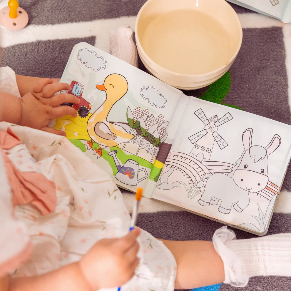 Wodna kolorowanka i książeczka do kąpieli (8 stron, 6+ miesięcy)