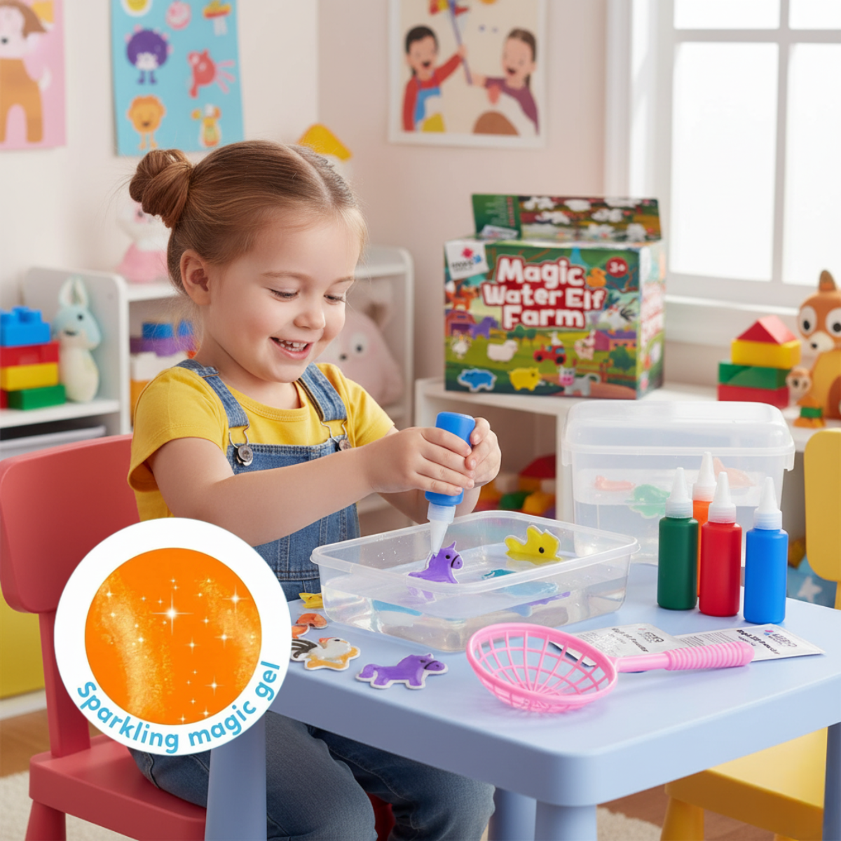 Magiczne wodne skrzaty – Farma | 4, 8 lub 12 kolorów, dla dzieci 3+