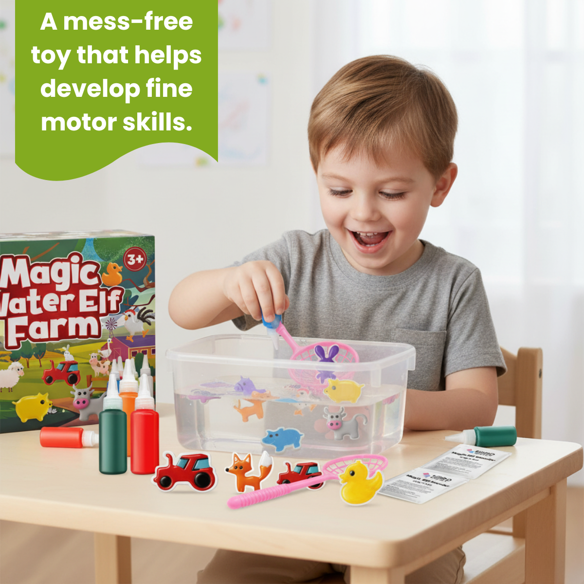 Magiczne wodne skrzaty – Farma | 4, 8 lub 12 kolorów, dla dzieci 3+