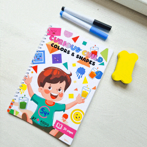 Curious Child: Zeszyt Montessori kolorów i kształtów (5+ lat)