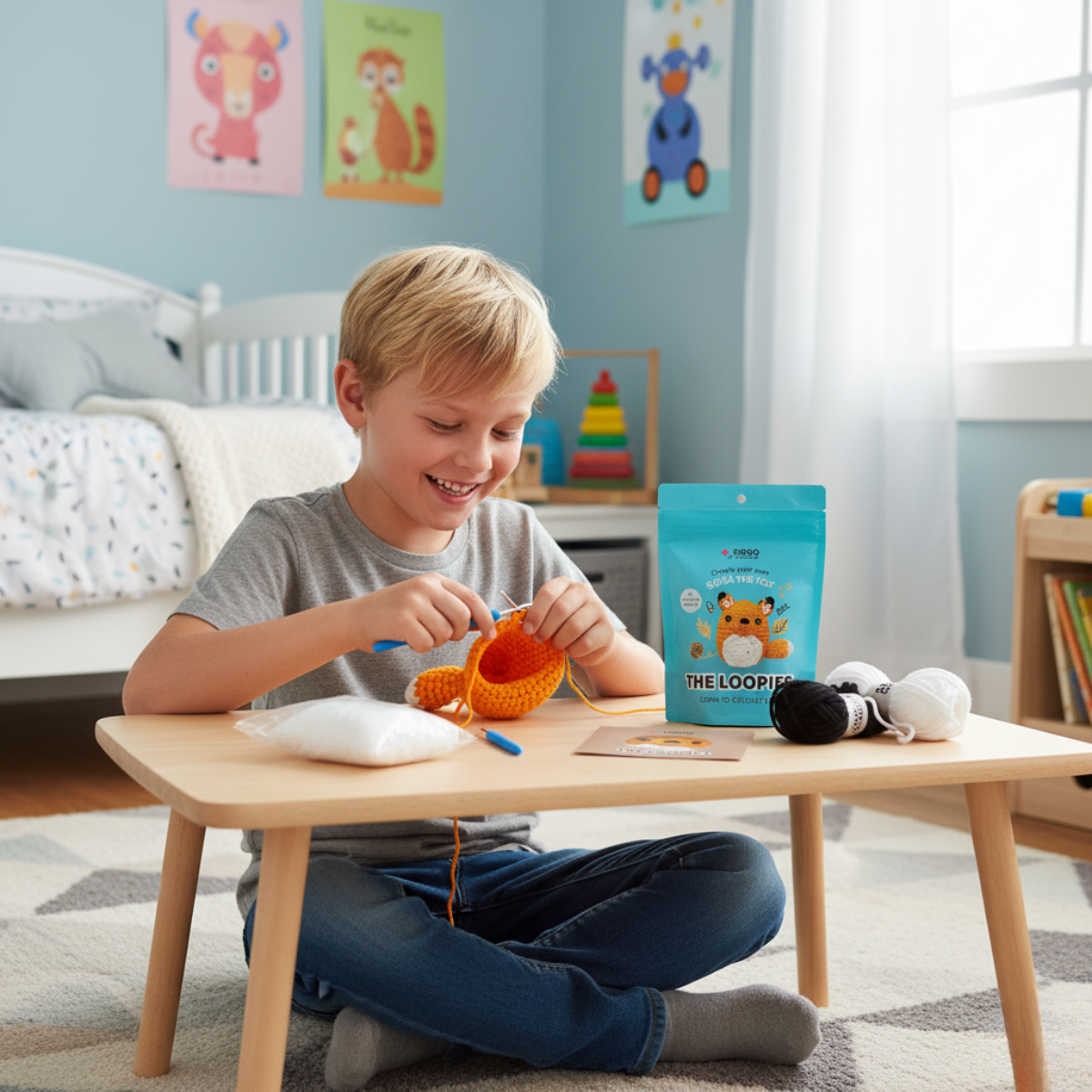 Zestaw do szydełkowania dla początkujących | Lisica Sofia | dla dzieci (10+) i dorosłych