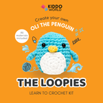 Zestaw do szydełkowania dla początkujących | Pingwin Oli | dla dzieci (10+) i dorosłych