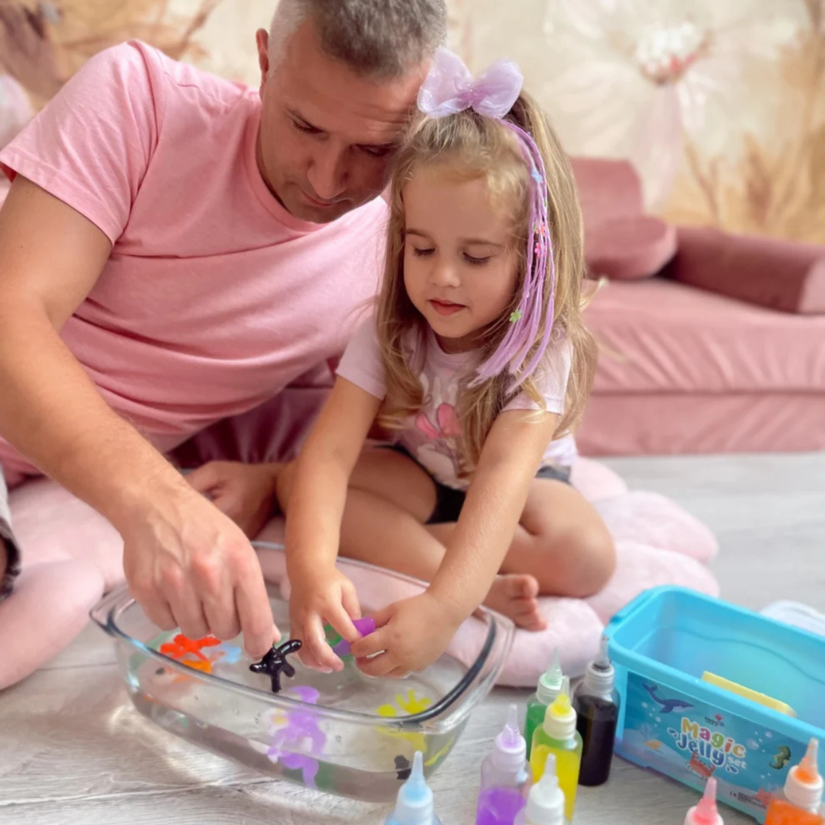 Magiczne wodne skrzaty z BROKATEM | Świat morski | 4, 8 i 12 kolorów | dla dzieci 3+