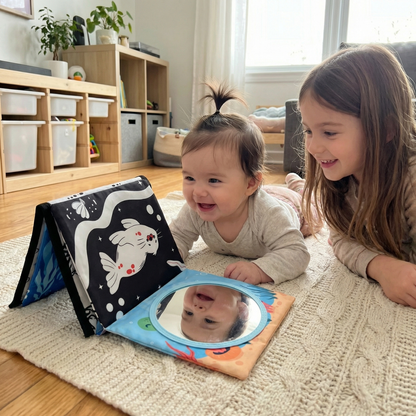 Zabawka sensoryczna do leżenia na brzuszku z piszczałką | 0–12 miesięcy