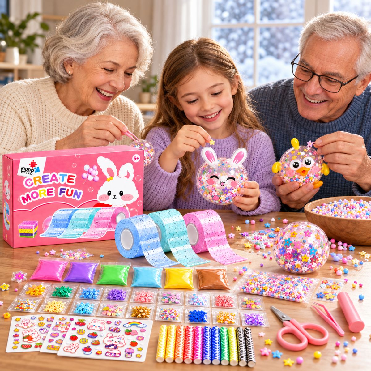 Nano Tape Bubble Squishies – Kreatywny zestaw 41 elementów (4+ lata) – zdjęcie 10