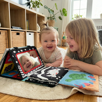 Zabawka sensoryczna do leżenia na brzuszku z piszczałką | 0–12 miesięcy