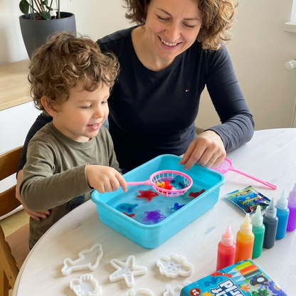 Magiczne wodne skrzaty z BROKATEM | Świat morski | 4, 8 i 12 kolorów | dla dzieci 3+