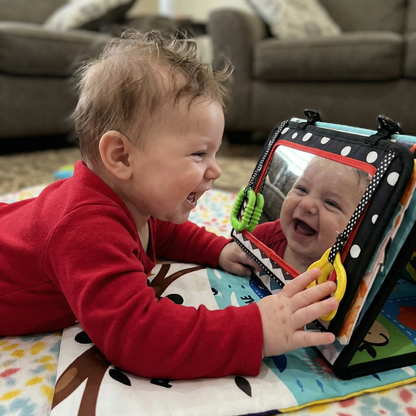 Zabawka sensoryczna do leżenia na brzuszku z piszczałką | 0–12 miesięcy
