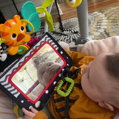 Zabawka sensoryczna do leżenia na brzuszku z piszczałką | 0–12 miesięcy