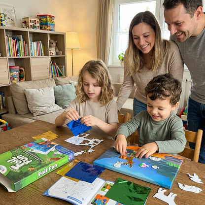 Foil Fun: Świat Zwierząt | Kreatywny zestaw bez bałaganu | dla dzieci 4+