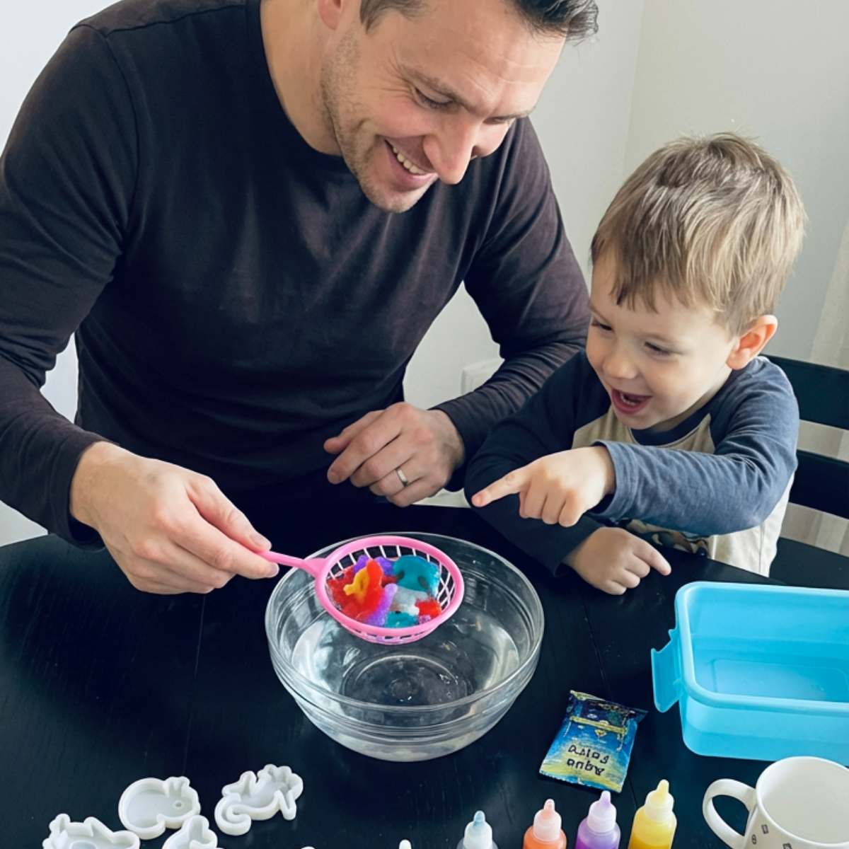 Magiczne wodne skrzaty z BROKATEM | Świat morski | 4, 8 i 12 kolorów | dla dzieci 3+