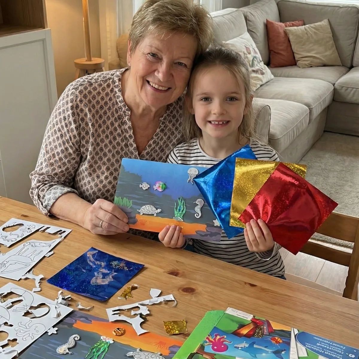 Foil Fun: Świat Zwierząt | Kreatywny zestaw bez bałaganu | dla dzieci 4+