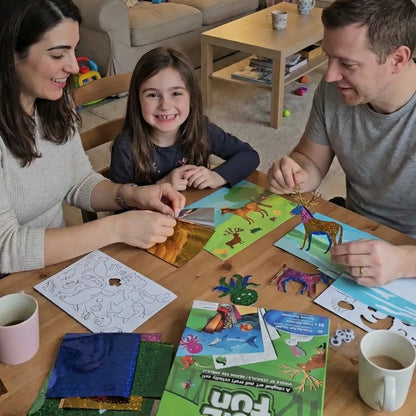 Foil Fun: Świat Zwierząt | Kreatywny zestaw bez bałaganu | dla dzieci 4+
