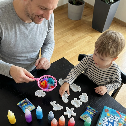 Magiczne wodne skrzaty z BROKATEM | Świat morski | 4, 8 i 12 kolorów | dla dzieci 3+