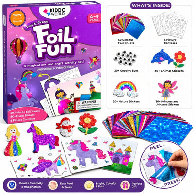 Pudełko Foil Fun Jednorożce i księżniczki