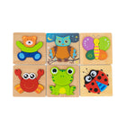 Drewniane Puzzle Montessori Transport - Las