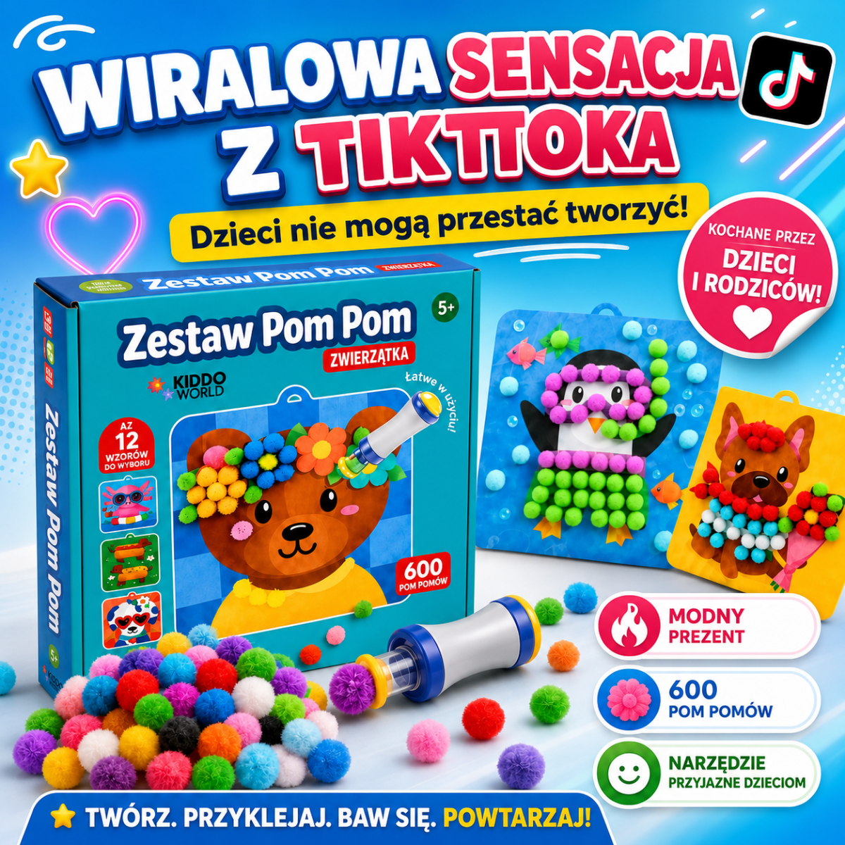 Zestaw Pom Pom – Wirusowa sensacja z TikToka