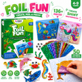 Foil Fun: Świat zwierząt – błyszczące obrazki zwierzątek bez bałaganu! (4+ lata)