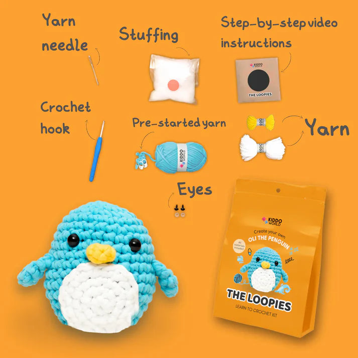 Zestaw 3 szydełkowych maskotek dla początkujących | Oli, Sofia i Oscar