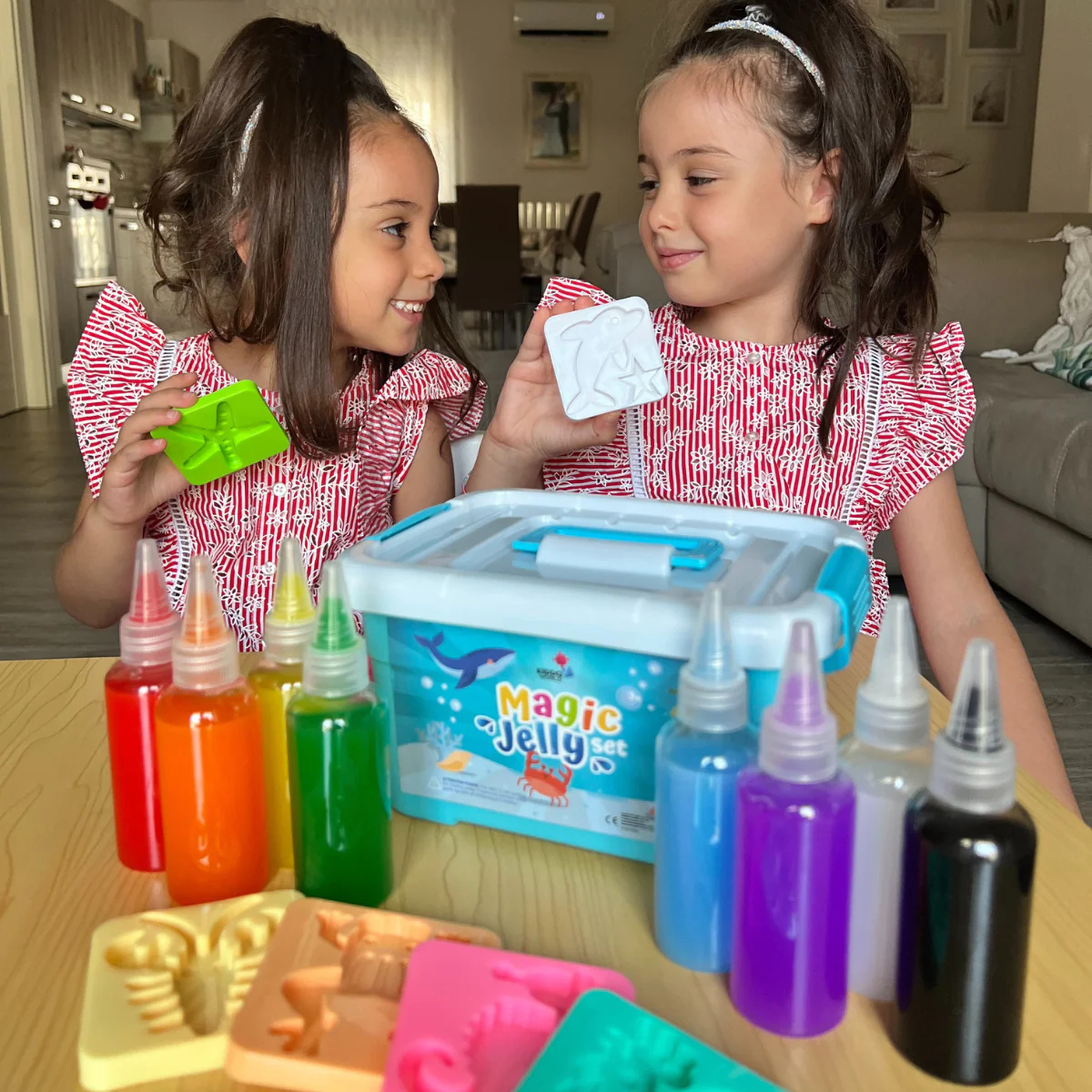 Magiczne wodne skrzaty z BROKATEM | Świat morski | 4, 8 i 12 kolorów | dla dzieci 3+