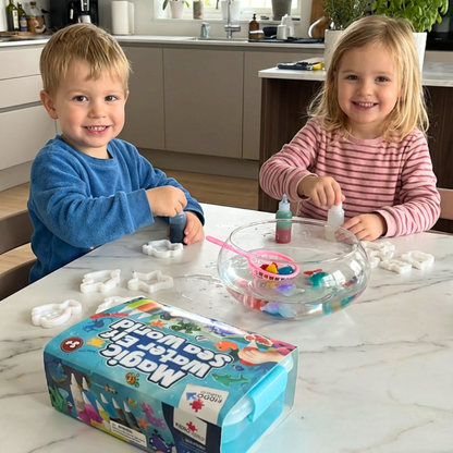 Magiczne wodne skrzaty z BROKATEM | Świat morski | 4, 8 i 12 kolorów | dla dzieci 3+