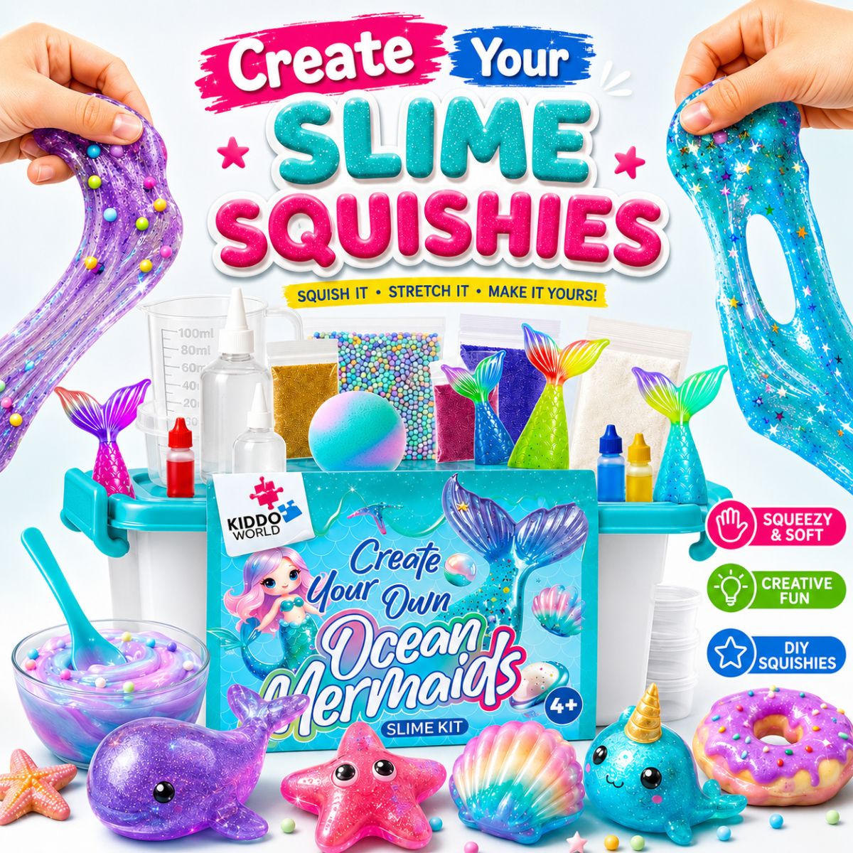 DIY Slime Squishies – Syrenka (4+ lata)