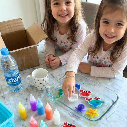 Magiczne wodne skrzaty z BROKATEM | Świat morski | 4, 8 i 12 kolorów | dla dzieci 3+