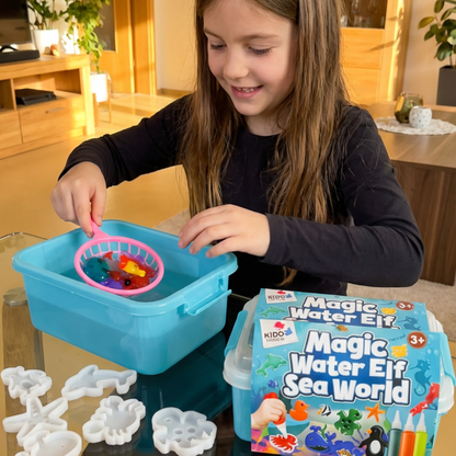 Magiczne wodne skrzaty z BROKATEM | Świat morski | 4, 8 i 12 kolorów | dla dzieci 3+