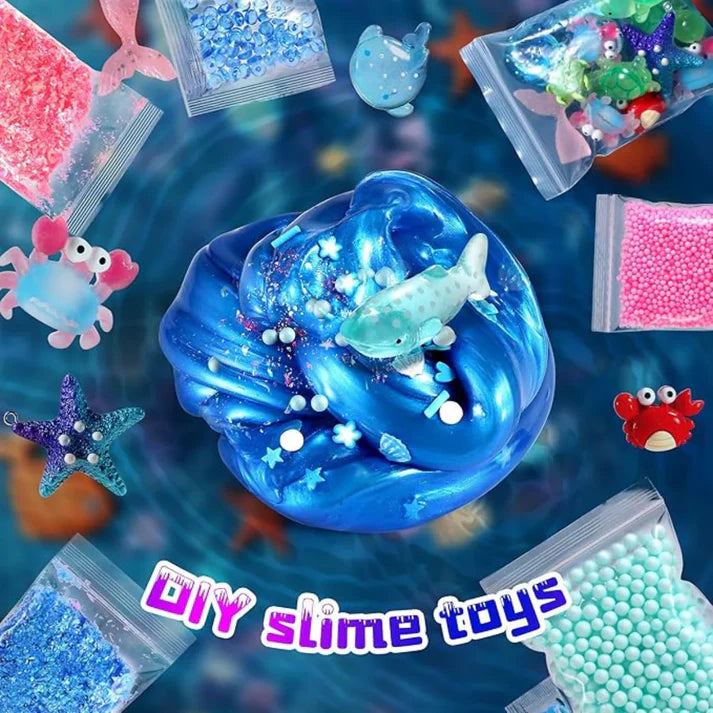 Slime zestaw 3 w 1 – Galaxy Slime, Ice Cream Slime i Mermaid Ocean Slime! (4+ lata)