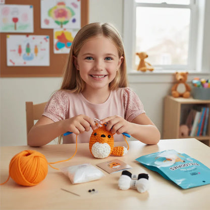 The Loopies 2+1 – Zestaw do szydełkowania | 3 urocze postacie | Dla dzieci 10+