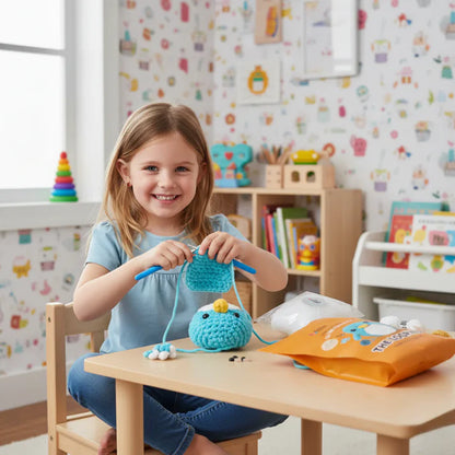 The Loopies 2+1 – Zestaw do szydełkowania | 3 urocze postacie | Dla dzieci 10+