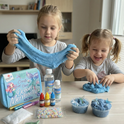 Ocean Mermaids Slime Kit | Sensoryczna zabawka STEM | dla dzieci 4+