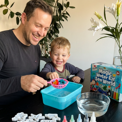 Magiczne wodne skrzaty z BROKATEM | Świat morski | 4, 8 i 12 kolorów | dla dzieci 3+