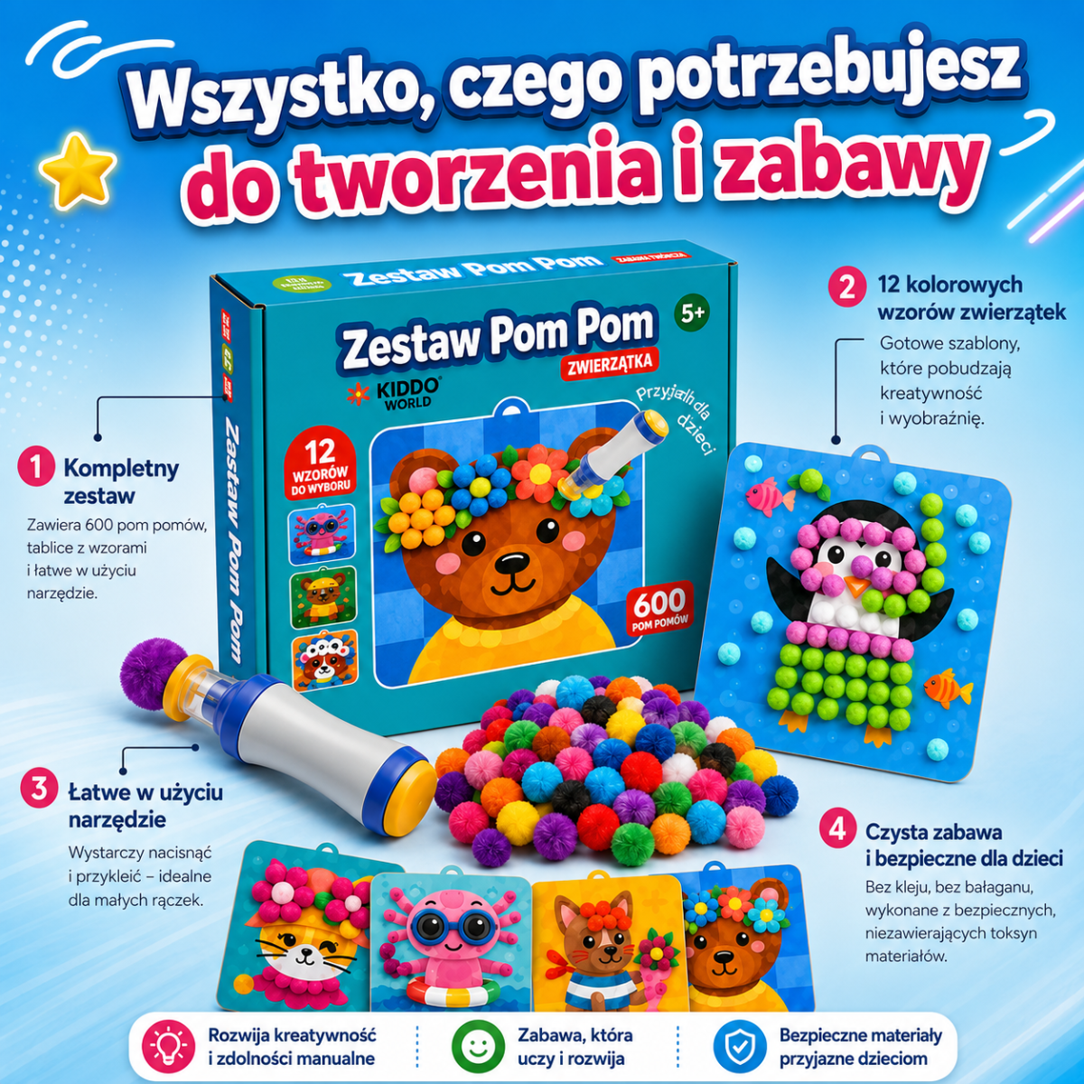 Zestaw Pom Pom – Wirusowa sensacja z TikToka