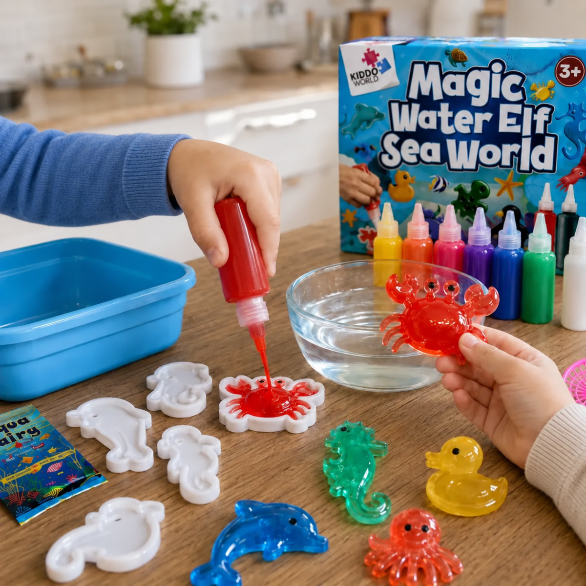 Magic Water Squishies – kreatywny zestaw do tworzenia figurek 3D | 3+ lata