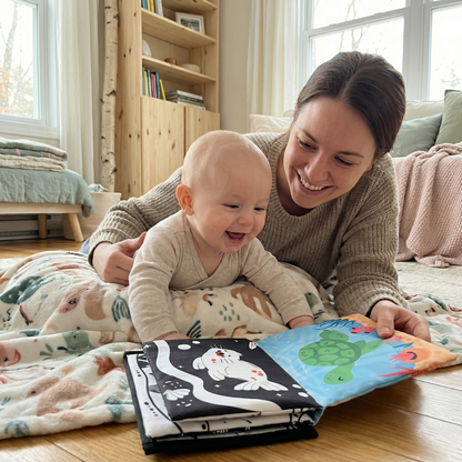 Zabawka sensoryczna do leżenia na brzuszku z piszczałką | 0–12 miesięcy