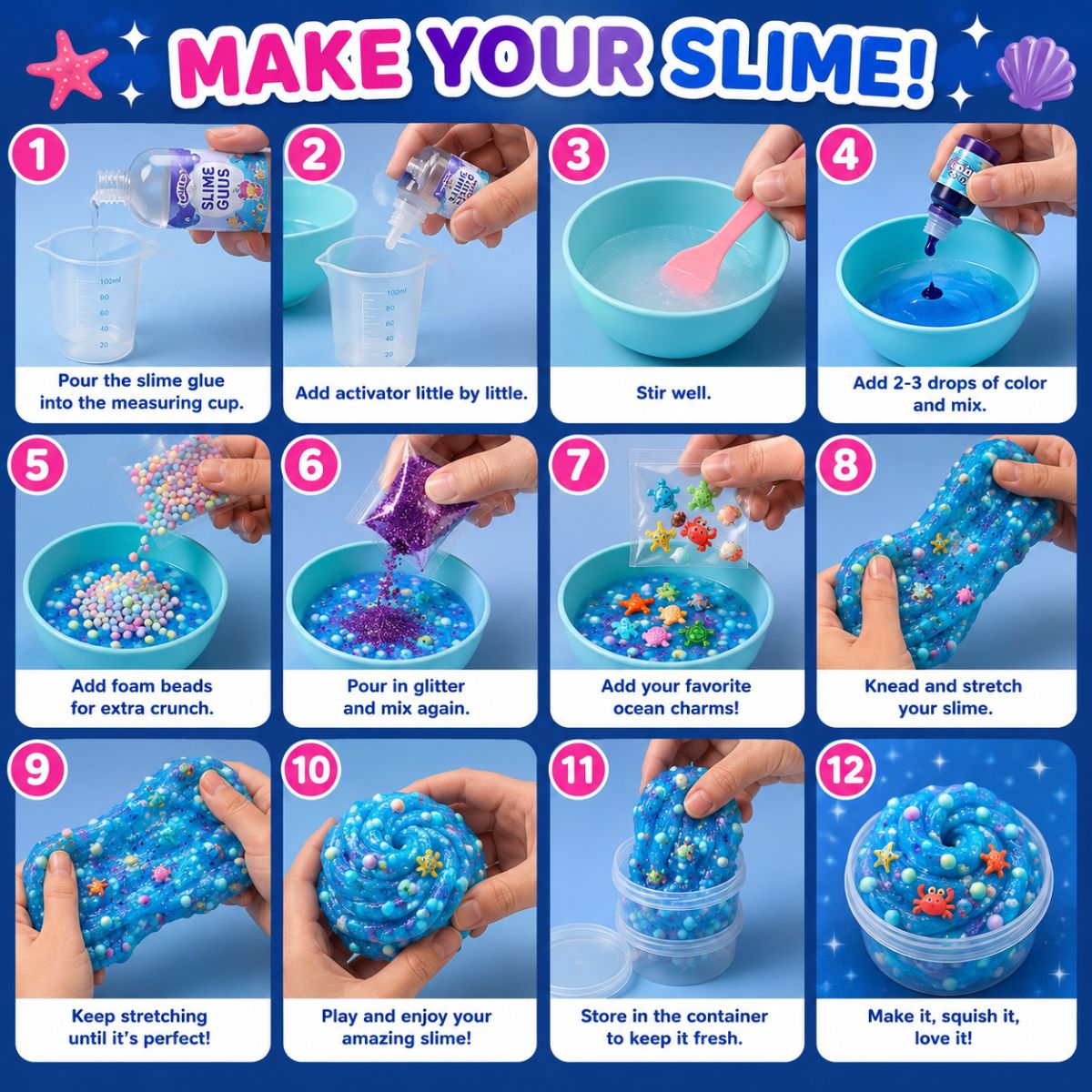 DIY Slime Squishies – Syrenka (4+ lata)