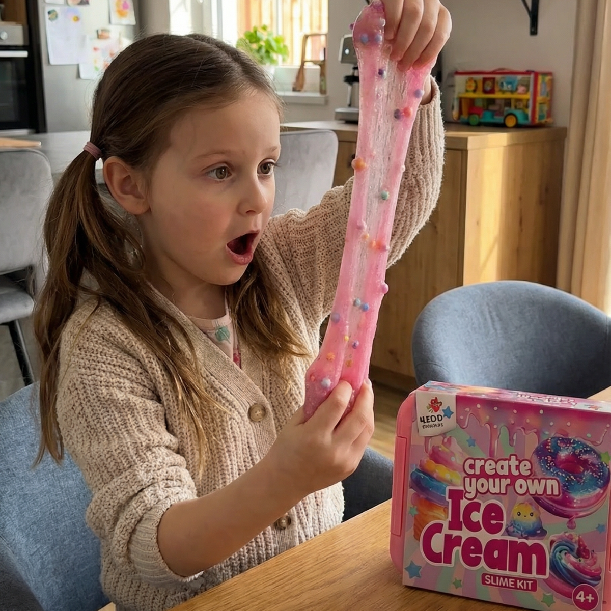 Ice Cream Slime Kit | Sensoryczna zabawka STEM | dla dzieci 4+