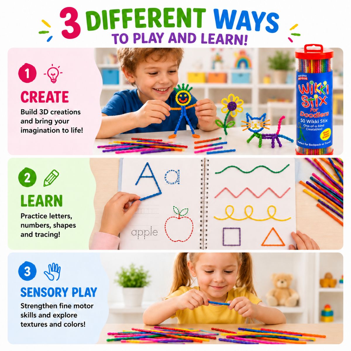 Wikki Stix: Wielka e-książka z zadaniami (30 stron i 40 zadań)