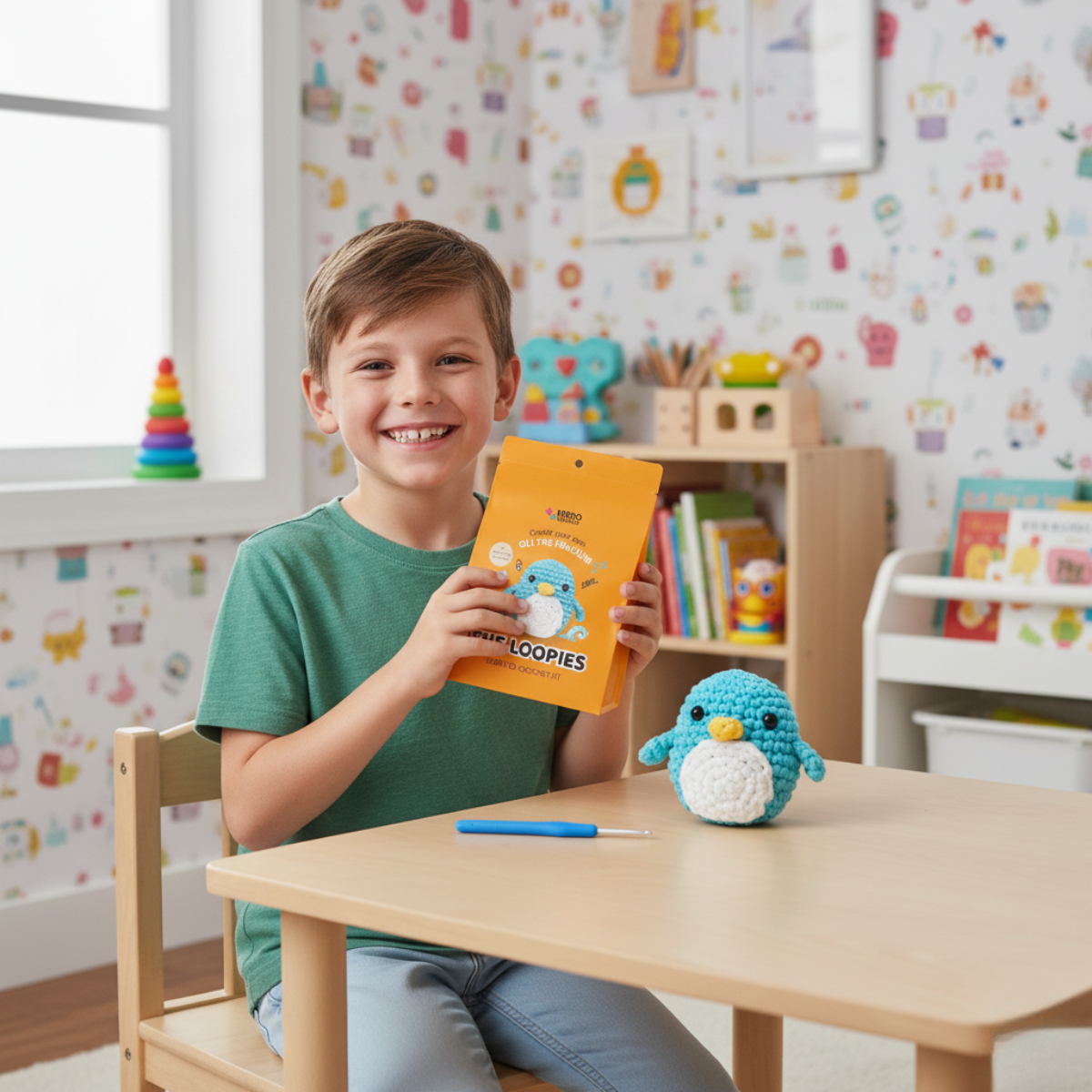 Oli the Penguin | Zestaw do szydełkowania dla początkujących