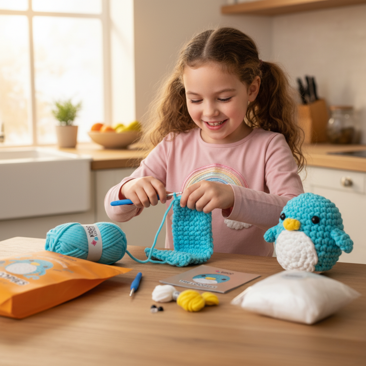 Oli the Penguin | Zestaw do szydełkowania dla początkujących