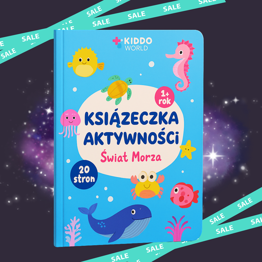 Podwodny Świat – Kolorowanka z morskimi zwierzętami i zadaniami (20 stron, dla dzieci 1–6 lat)