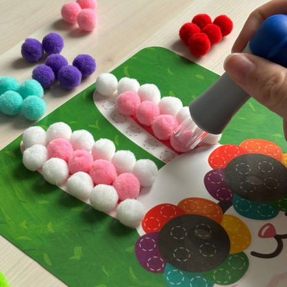 Zestaw kreatywny Pom Pom ze zwierzętami