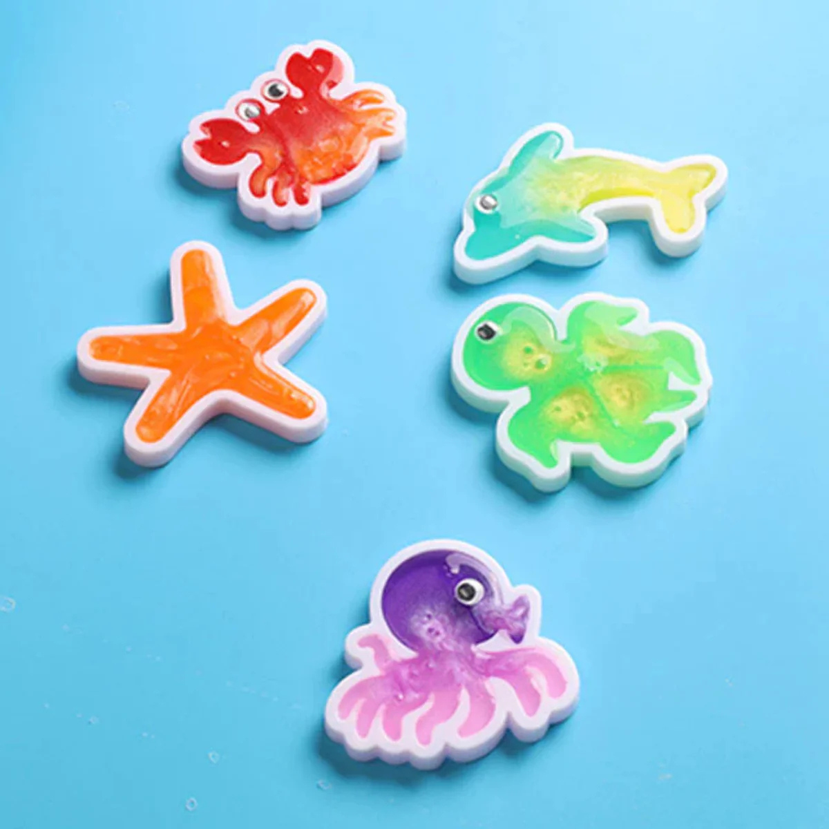 Magic Water Squishy Expansion Pack – 6 dodatkowych foremek (Nowe zwierzątka i kształty, 3+ lata)