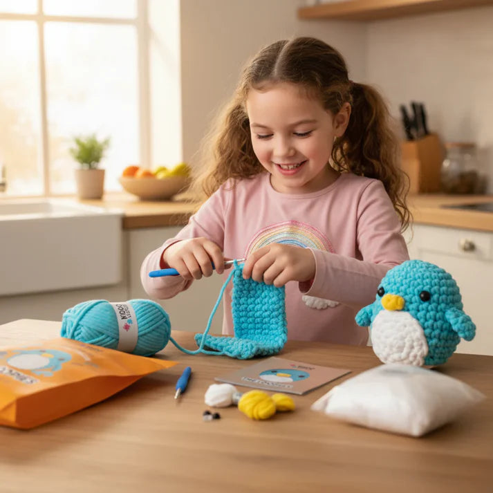 The Loopies 2+1 – Zestaw do szydełkowania | 3 urocze postacie | Dla dzieci 10+