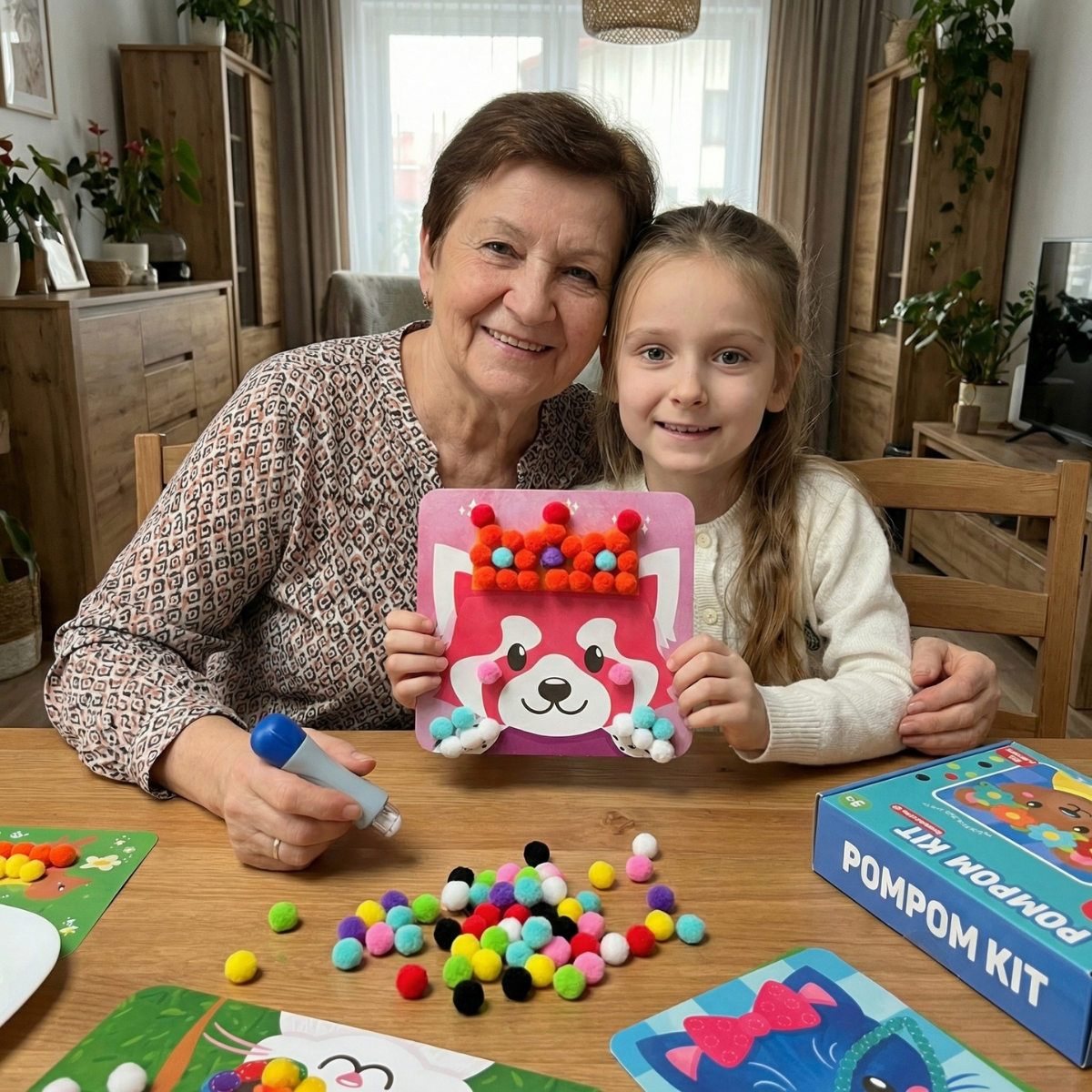 ULTYMATYWNY ZESTAW KREATYWNY: Pom Pom Kit, Tufting Kit & Foil Fun Księżniczki