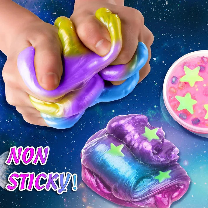 Slime zestaw 3 w 1 – Galaxy Slime, Ice Cream Slime i Mermaid Ocean Slime! (4+ lata)