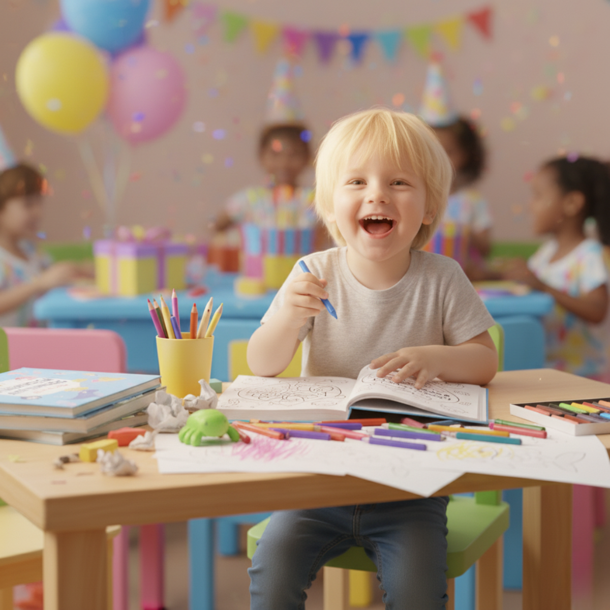 Podwodny Świat – Kolorowanka z morskimi zwierzętami i zadaniami (20 stron, dla dzieci 1–6 lat)